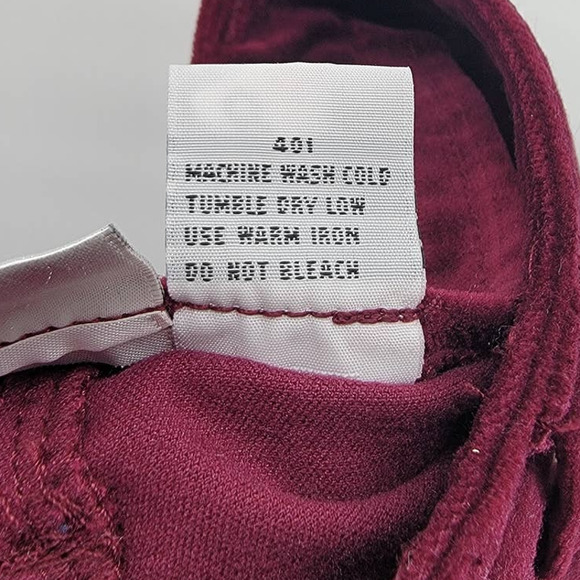 Newport News Red Velvet Cotton Jeans 6 New - Picture 4 of 5